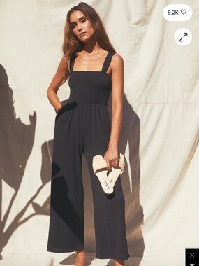 Lulu's Black Jumpsuit